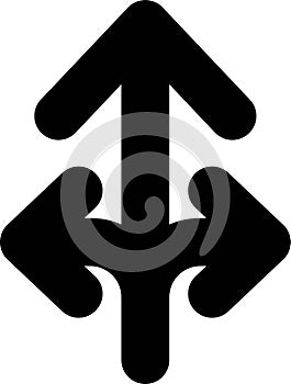 arrow line style vector icon which can easily modify or edit it for social media