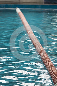 Line on the swimmingpool