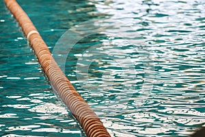 Line on the swimmingpool