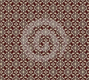 Line Thai pattern gold background.