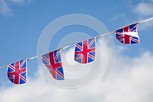 Line of Union Jack Bunting