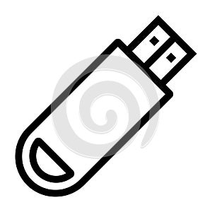 Line USB Drive Icon