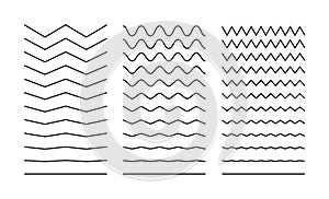 Line wave stroke zigzag vector. Squiggle curve simple squiggly line stroke photo