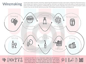 Line winemaking infographic