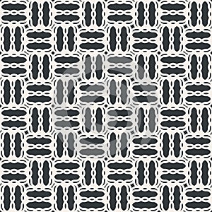 Line zigzag chequer seamless abstract pattern monochrome or two