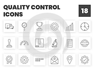 Lineal Illustration Of Quality Control 18 Icon