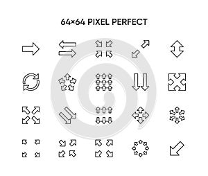 Set of arrows icons collection.