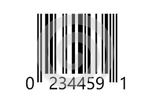 Linear vector bar code template. Barcode pattern.
