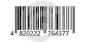 Linear vector bar code template. Barcode pattern.