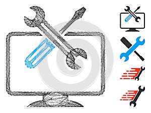 Linear Computer Tools Vector Mesh