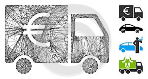 Linear Euro Car Vector Mesh