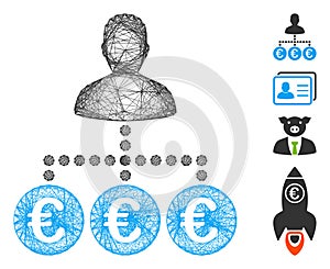 Linear Euro Payer Vector Mesh