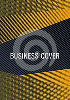 Linear geometry poster background vector template. Minimal presentation backdrop.