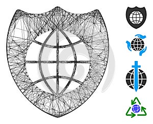 Linear Global Shield Vector Mesh