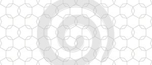Linear grid vector seamless pattern. Subtle thin gray lines texture, lattice