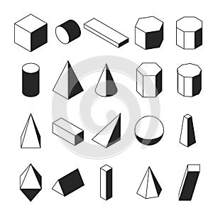 Linear isometric geomtric shapes