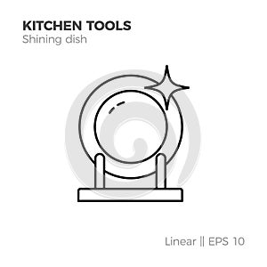 Linear kitchenware icon