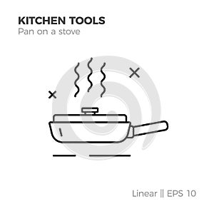 Linear kitchenware icon