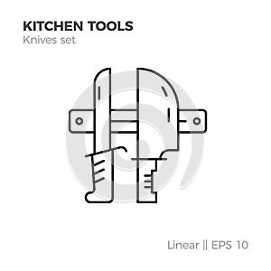 Linear kitchenware icon