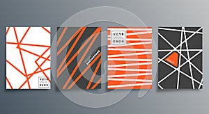 Linear minimalist design for cards, posters, flyers, brochure cover, background, wallpaper, typography, or other printing products