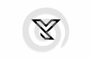 Linear Monogram YK Logo