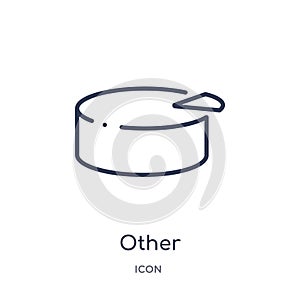 Linear other icon from Content outline collection. Thin line other vector isolated on white background. other trendy illustration photo