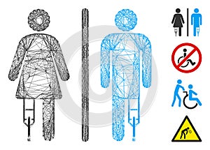 Linear Patient WC Persons Vector Mesh