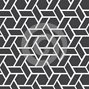 Linear pattern with crossing thick poly lines, polygons. Abstract geometric texture.