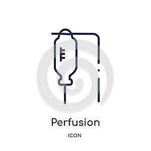 Linear perfusion icon from Medical outline collection. Thin line perfusion icon isolated on white background. perfusion trendy