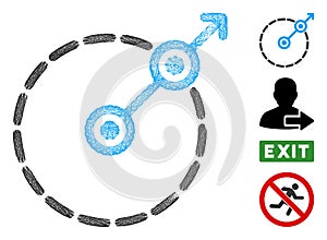 Linear Round Area Exit Vector Mesh