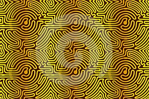 Linear seamless pattern with circuit texture