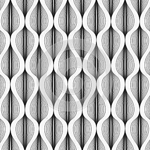 Linear vector pattern, repeating abstract skeleton leaves on garland, monochrome stylish. pattern is clean for fabric, wallpaper,