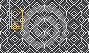 Linear vector pattern, repeating square diamond shape. graphic clean design for fabric, event, wallpaper etc.