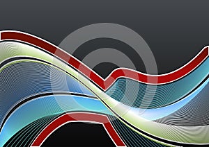 Lined art wavy background