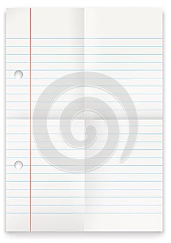 Lined Folded Paper
