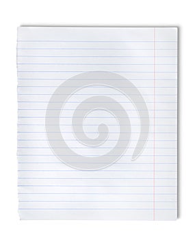 Lined paper