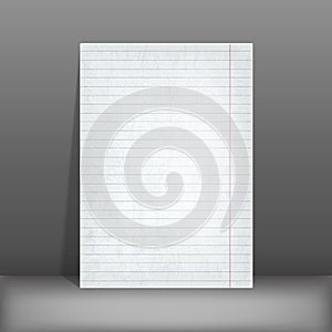 Lined paper. blank design sheet A4