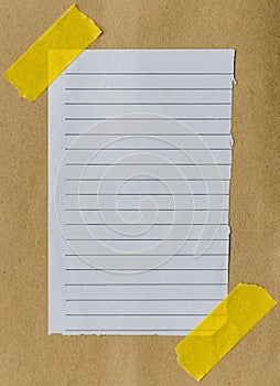 Lined paper scrap photo