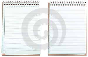 Lined ringbound notepads