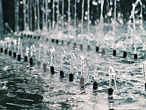 Lined small fountain