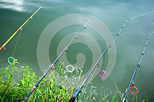 Lined up rods