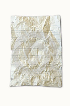 Lined white paper photo