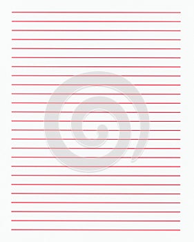 lined white paper with red lines texture background