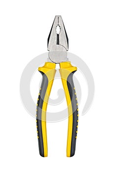 Lineman`s or combination pliers isolated photo