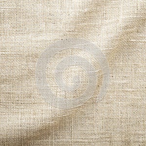 Linen Fabric Texture with White Background