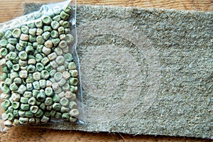 linen Mat for microgreen. growing micro-greens at home. natural base for growing plants