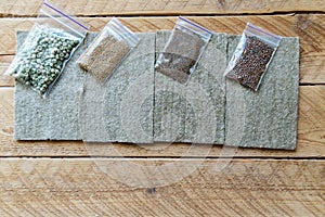 linen Mat for microgreen. growing micro-greens at home. natural base for growing plants