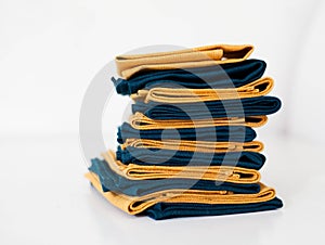 Linen napkins stack