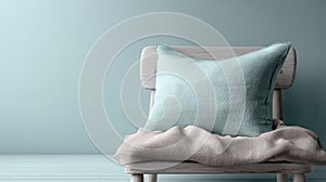 linen pillow edge on clean headboard surface