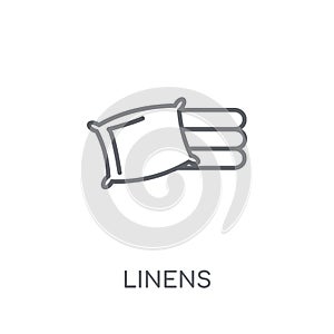 Linens linear icon. Modern outline Linens logo concept on white